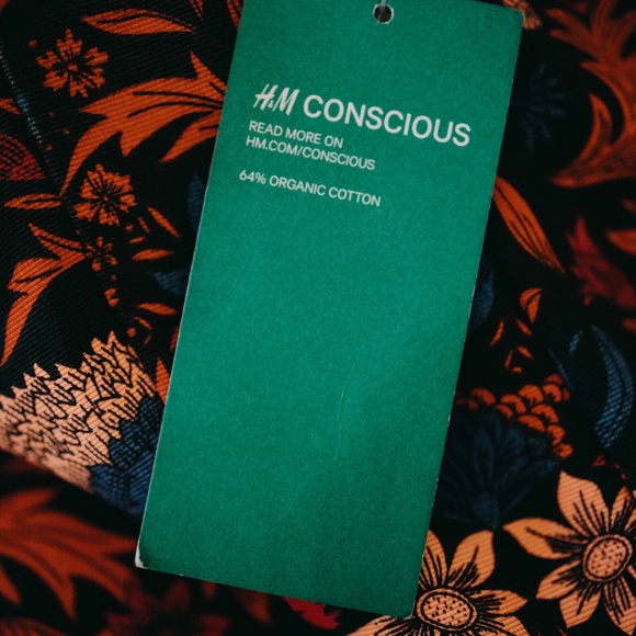 H&M / Floral Pattern Strapless Romper - Picture 4 of 4